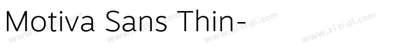Motiva Sans Thin字体转换